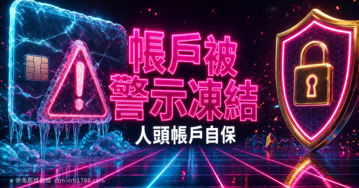 娛樂城帳戶被銀行警示凍結怎麼辦？人頭帳戶自保懶人包