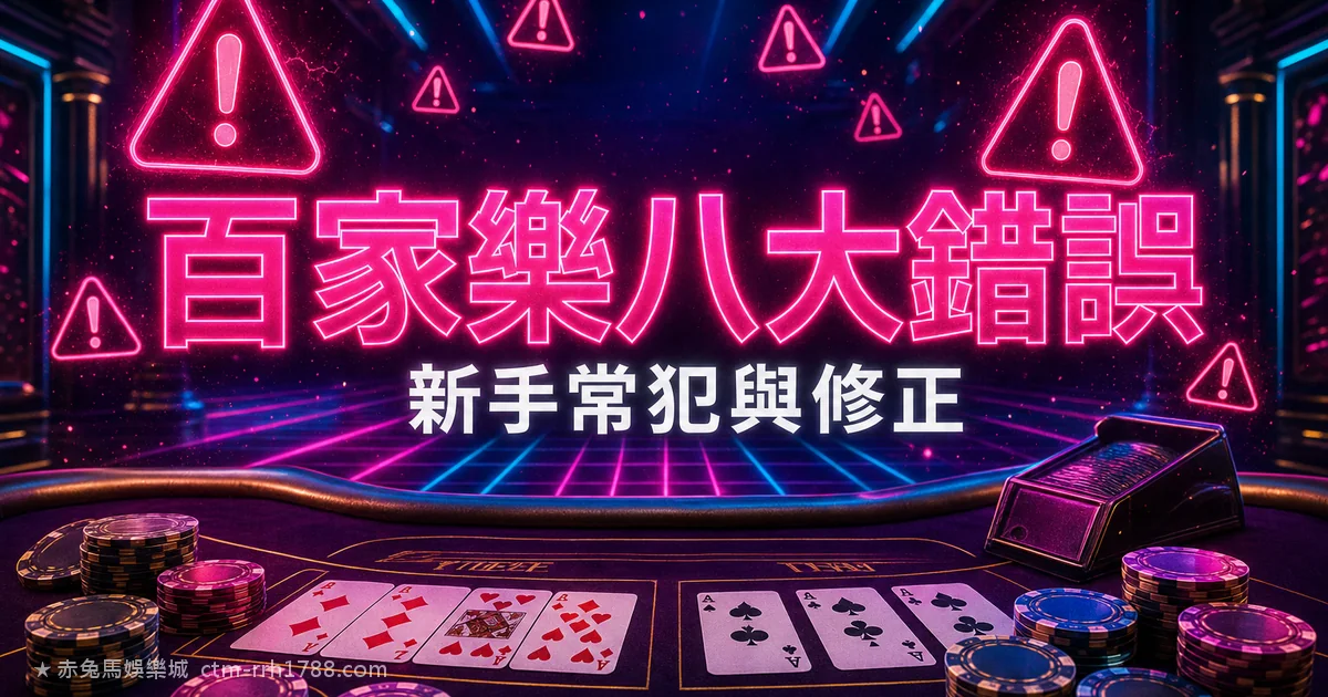 百家樂新手最常犯的 8 大錯誤與修正