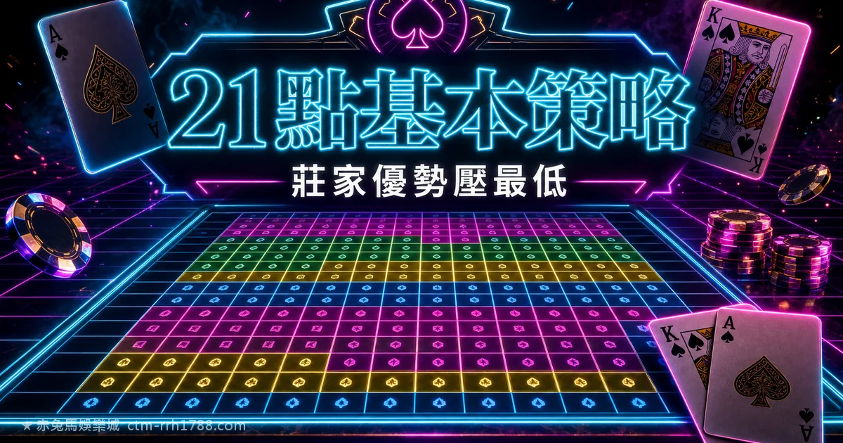 21點基本策略表完整教學：把莊家優勢壓到0.5%