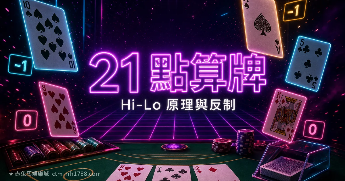 21點算牌真的有用嗎?Hi-Lo原理與賭場反制的誠實解析