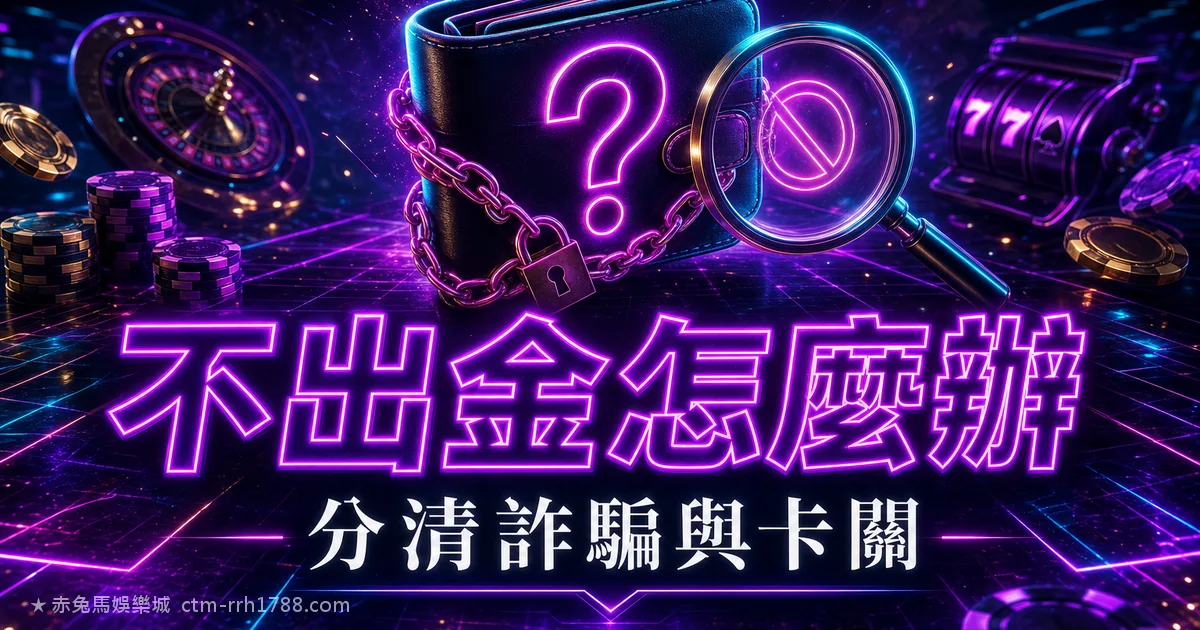 娛樂城不出金怎麼辦？先分清詐騙與正常卡關