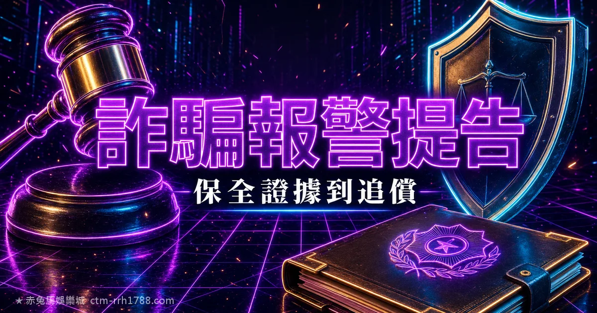 娛樂城詐騙報警提告全流程：保全證據到圈存追償