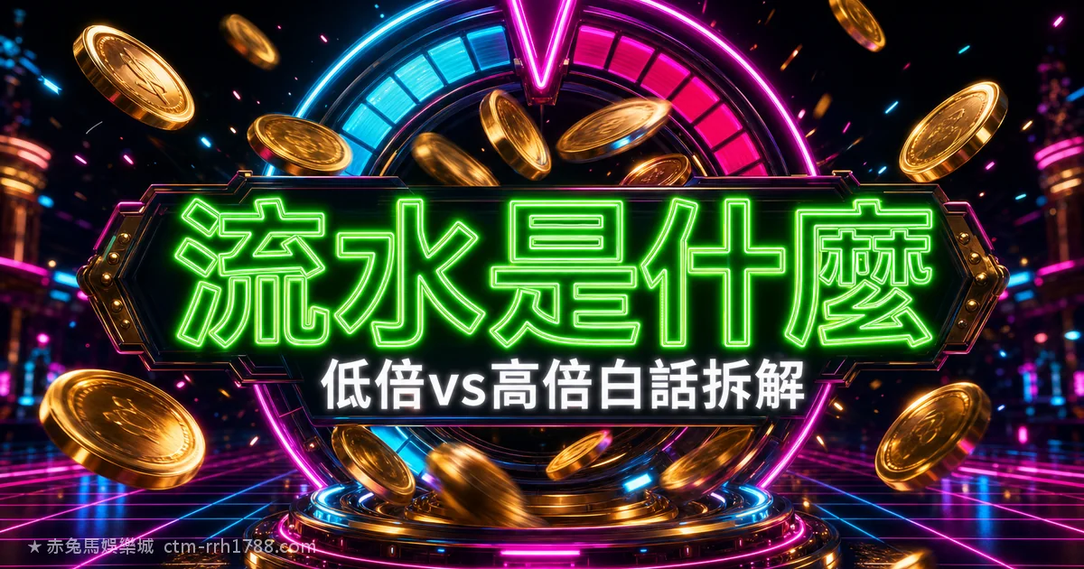 娛樂城流水是什麼？低倍vs30倍白話拆解