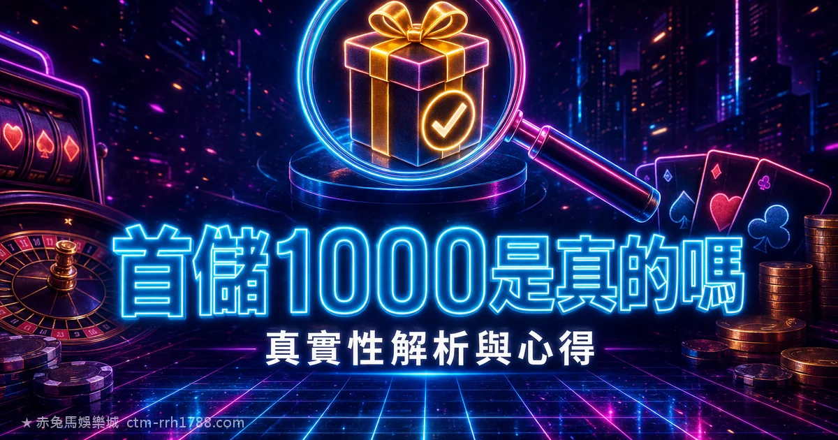首儲1000送1000是真的嗎?真實性解析與心得