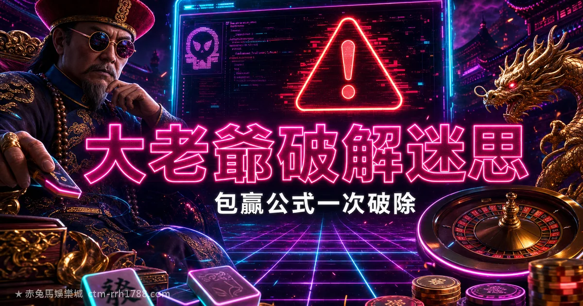大老爺娛樂城破解程式、包贏公式是真的嗎？一次破除迷思