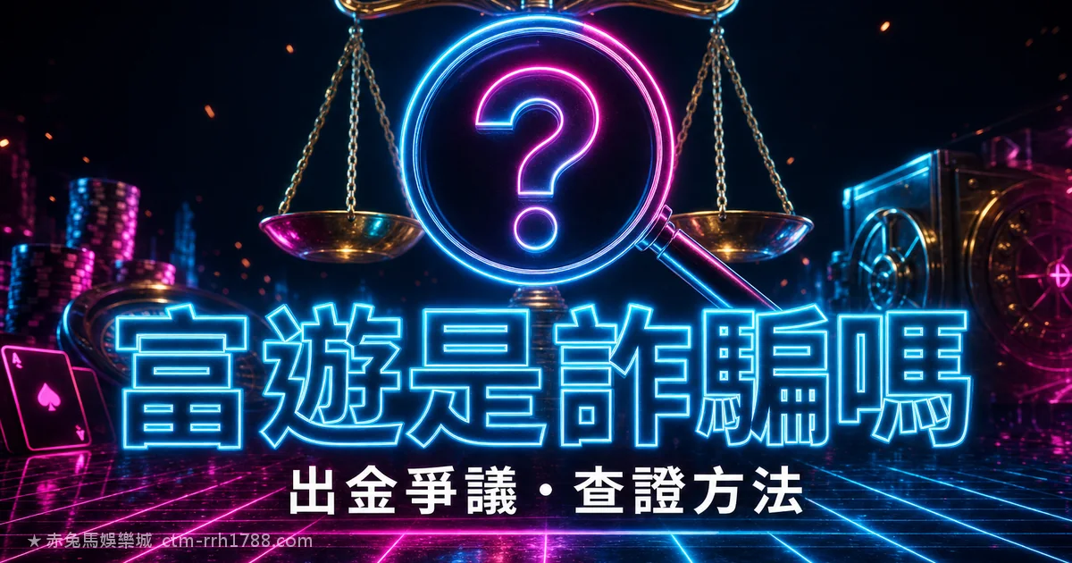 富遊娛樂城是詐騙嗎？2026 出金爭議、警方查辦報導與查證方法