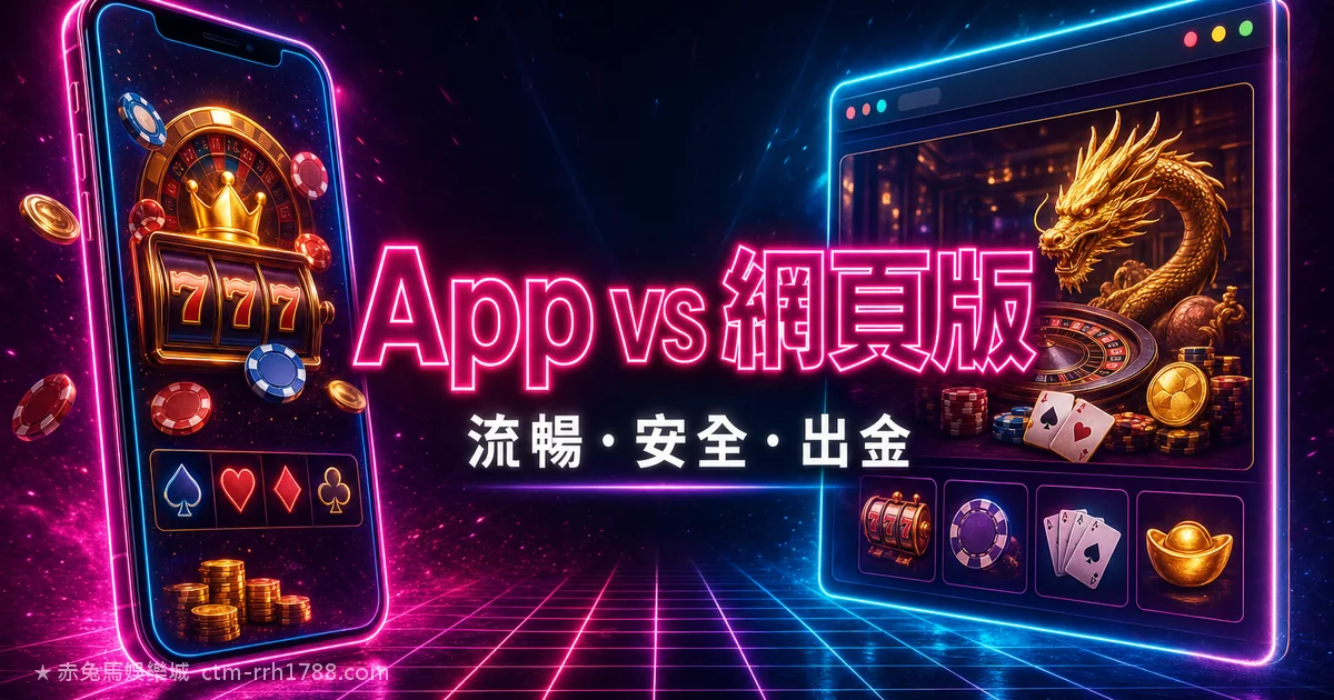 娛樂城 App vs 網頁版:流暢度、安全性、出金速度全面比較