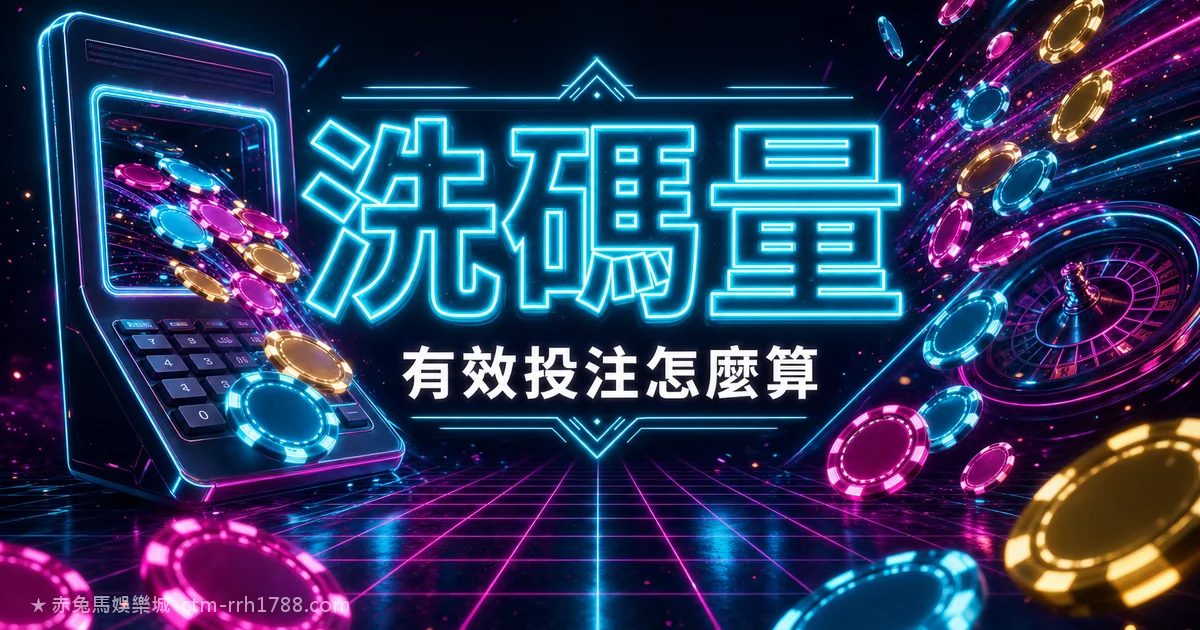 洗碼量/打碼量/有效投注是什麼？完整解析怎麼算、哪些注不算