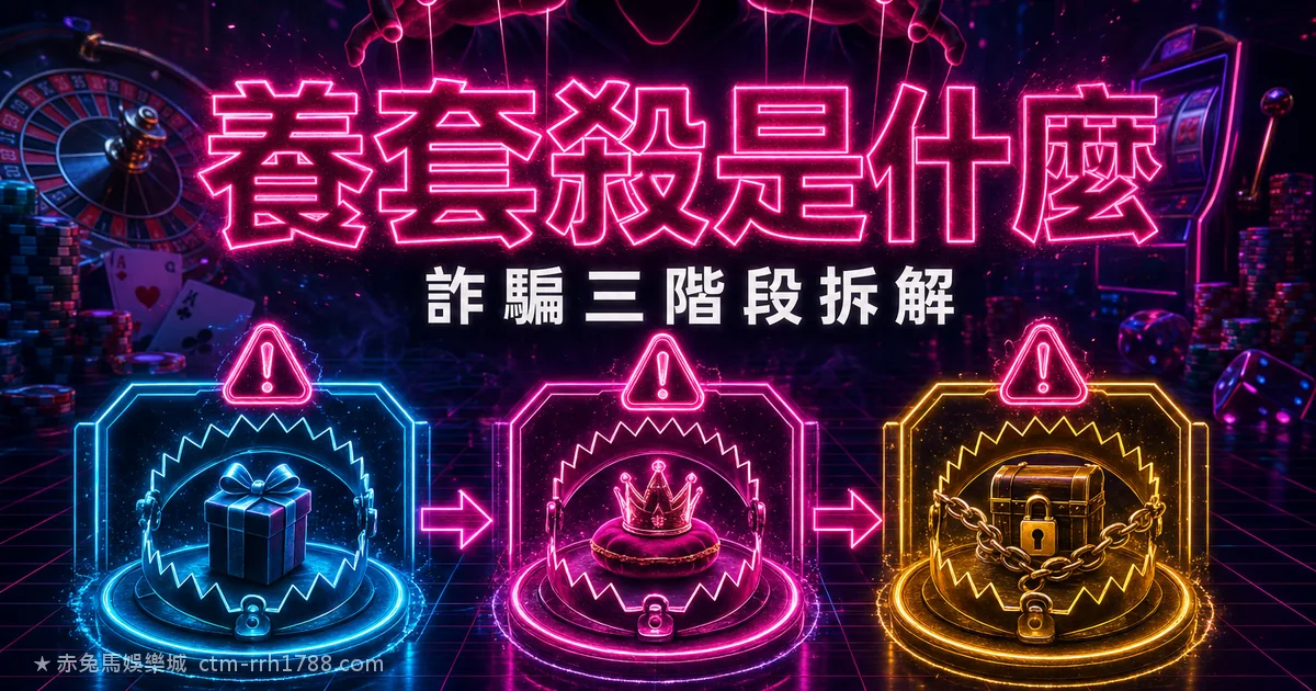 養套殺是什麼？娛樂城詐騙三階段完整拆解