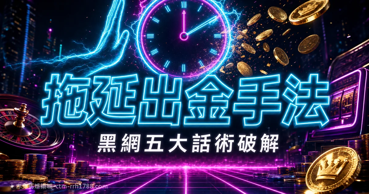 娛樂城拖延出金手法:黑網5大話術與破解